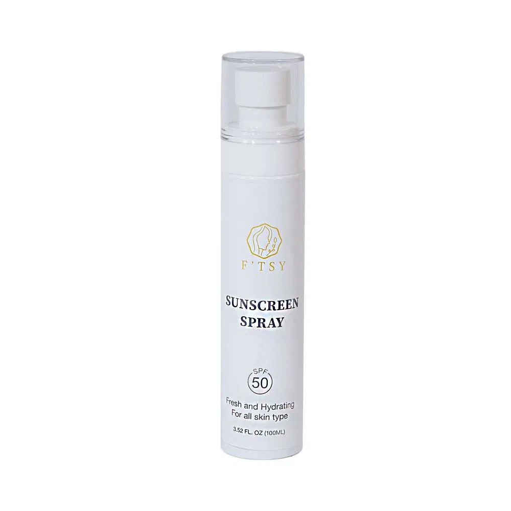 Hot Selling Private Label Vegan Natural Sunblock Calming SPF 50 UVA UVB Protecting Sunscreen Face Mist Spray
