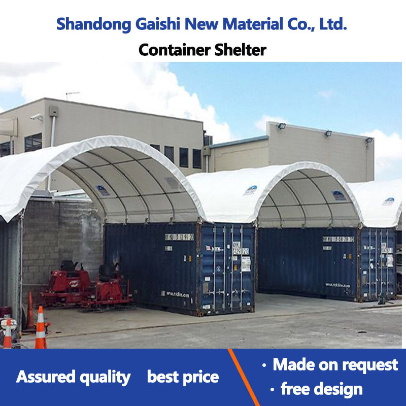 Large Quick Installation PVC 40FT Container Shelter Canopy Sunshade Awning Tent