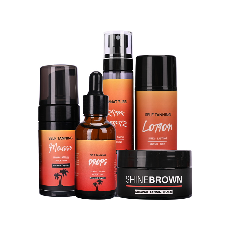 Cosmetics Body Lotion Skin Care Set Tan Mousse Cream Gel Spray Oil Tanning Beauty