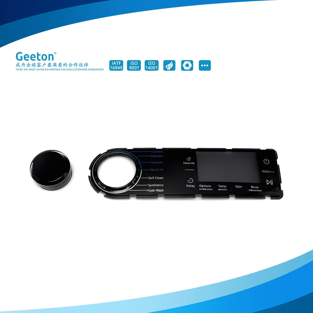 Custom Control Panel Housing for Washing Machine Interface