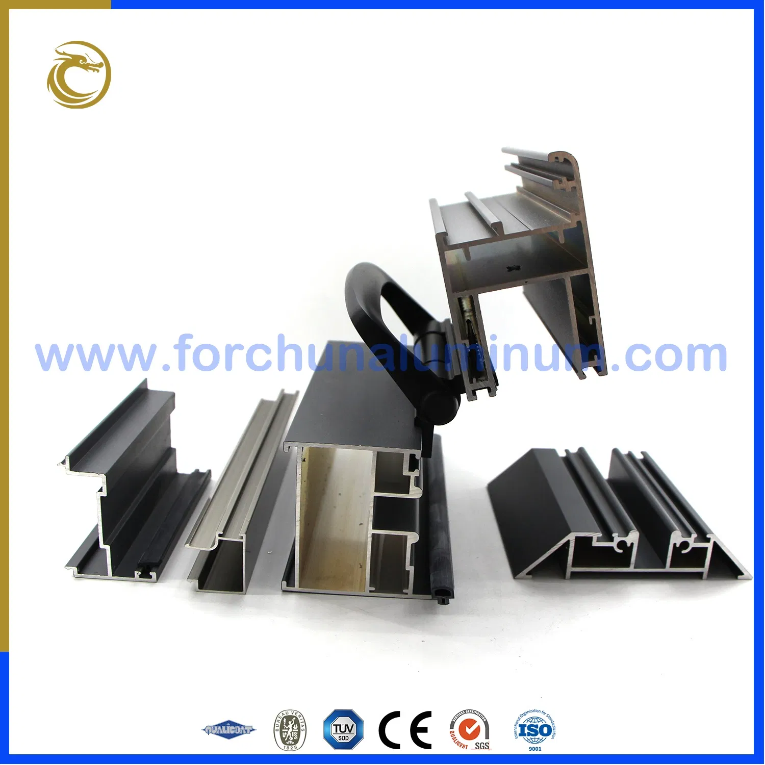 Custom Design Aluminium Bi-Folding Door Profiles Extrusion Aluminum Pivot Door Profile Frame