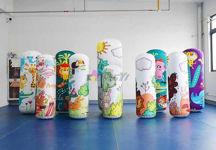 Air Sealed PVC Inflatable Pillar Tube Column for Outdoor Event Display