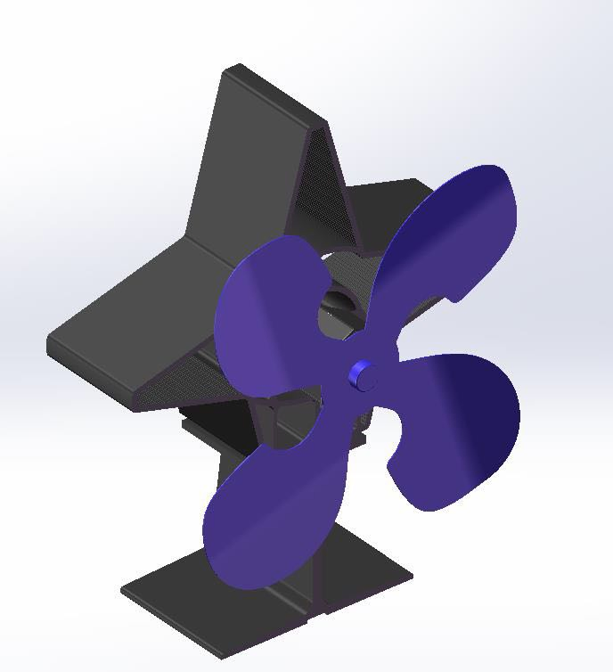Эко-вентилятор для печи и обогревателя на тепловой тяге