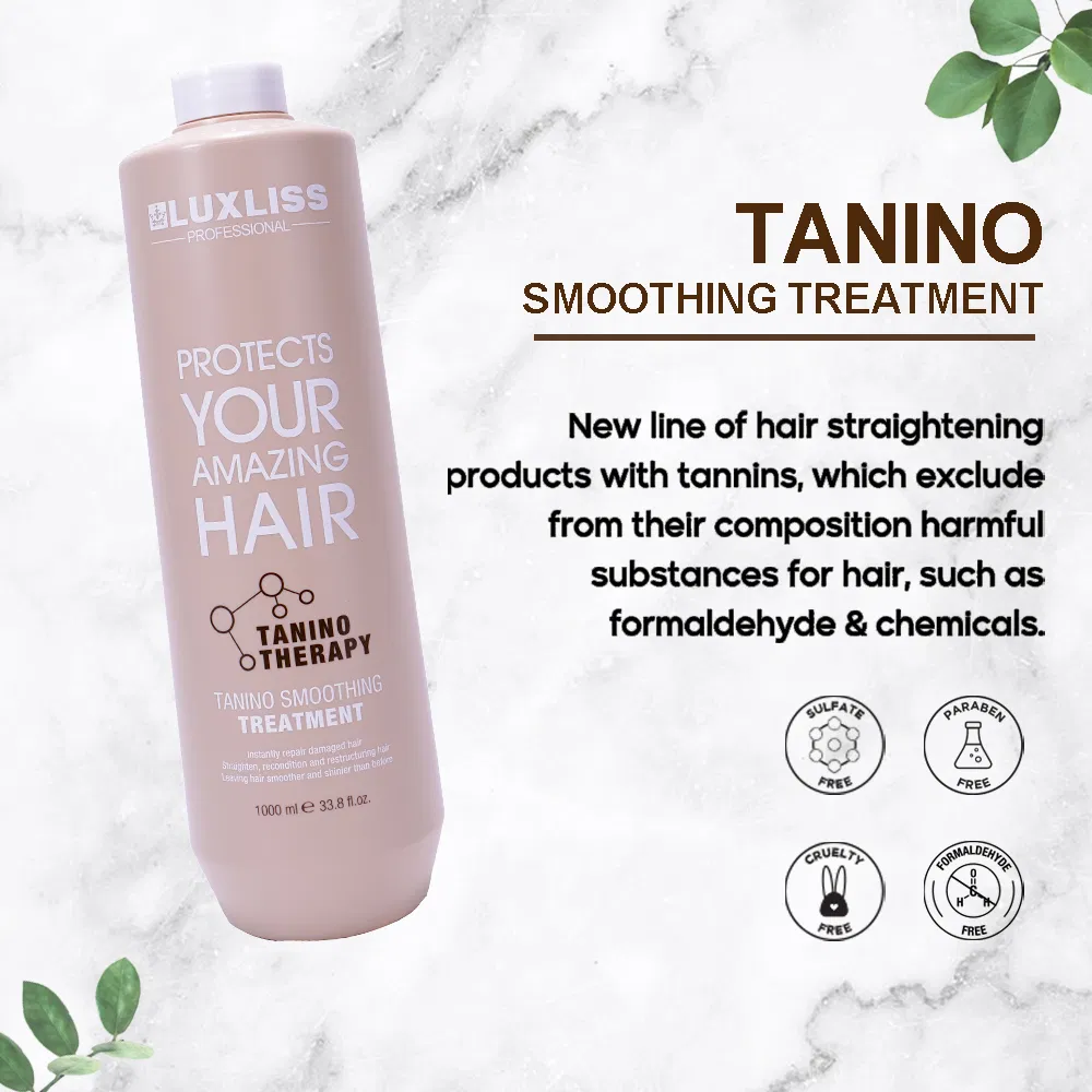 Luxliss Tannic Acid Moisturizing Repair Damaged Hair Taninn Smoothing Straightening Tanino Hair Treatment