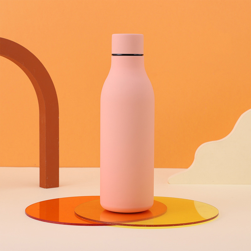Термос-бутылка Colas Shape 550 мл, вакуумная, с резиновым покрытием