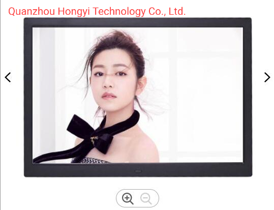 17 Inch Full HD 1080P Wall Mount White LCD Digital Photo Frame with Picture Video Input