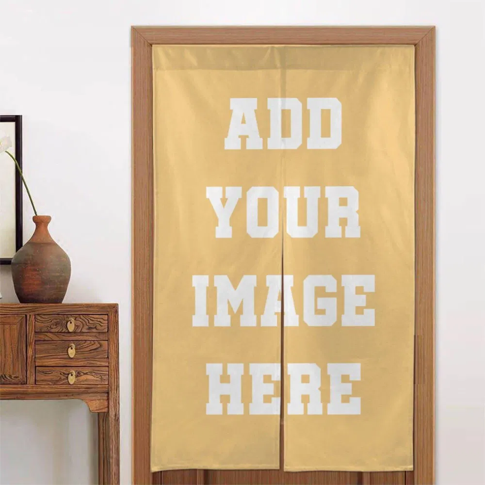 Customized Japanese Style Linen Cotton Canvas Noren Door Curtain for Home Restaurant
