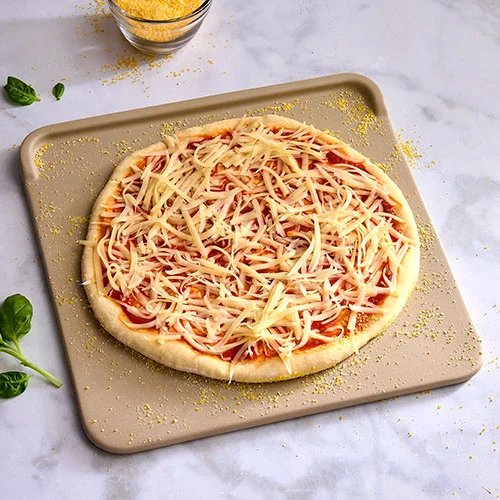 Premium Unglazed Square Pizza Baking Tray for Home Use