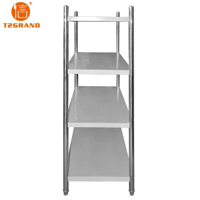Stainless Steel Four-Layers Kitchen Storage Shelf Display Rack