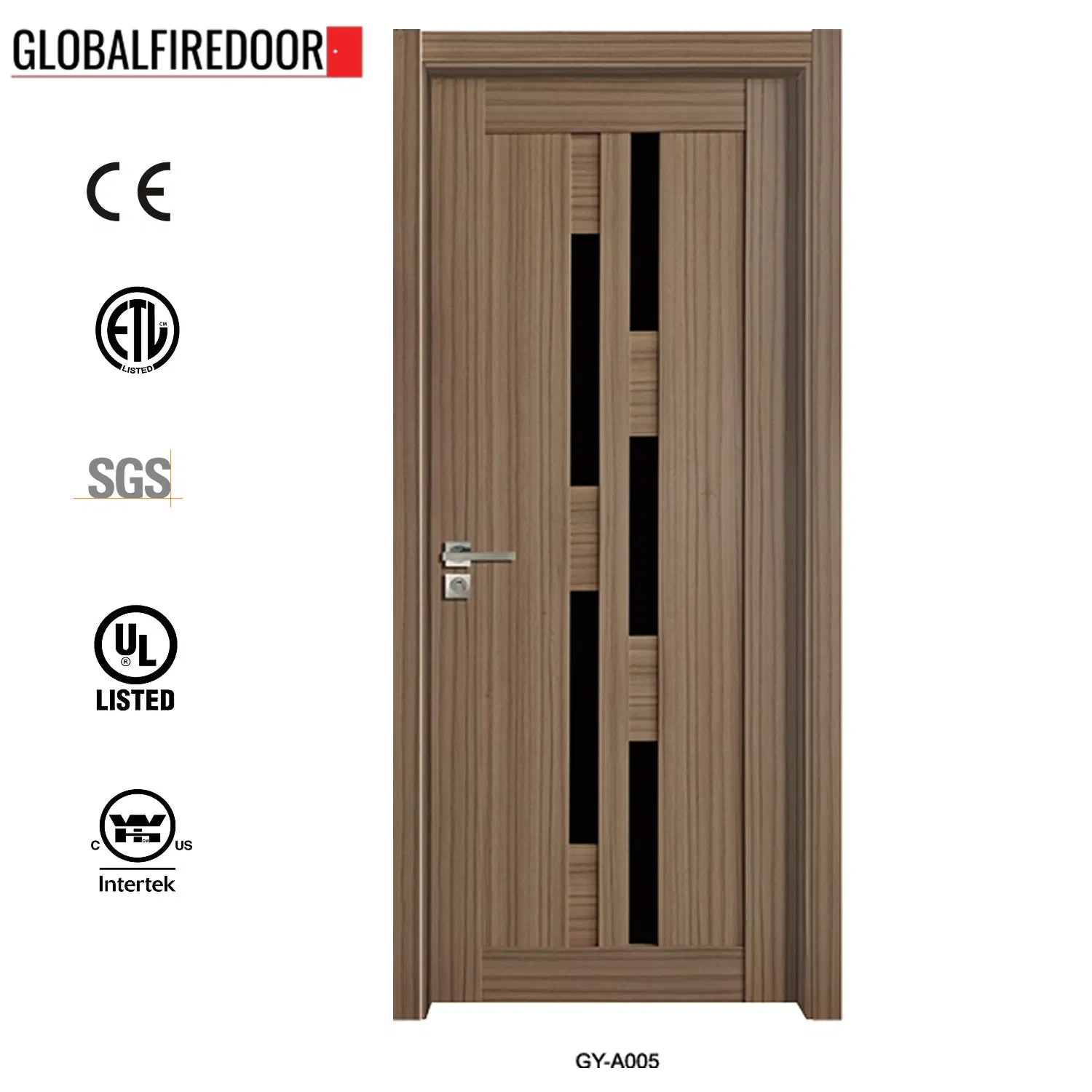 China Top Fire Wood Door Factory Custom High End BS En as CE UL Wood Fire Doors for School Apartment Hospital Hotel Room Fireproof Wooden Door Fire Rated Doors