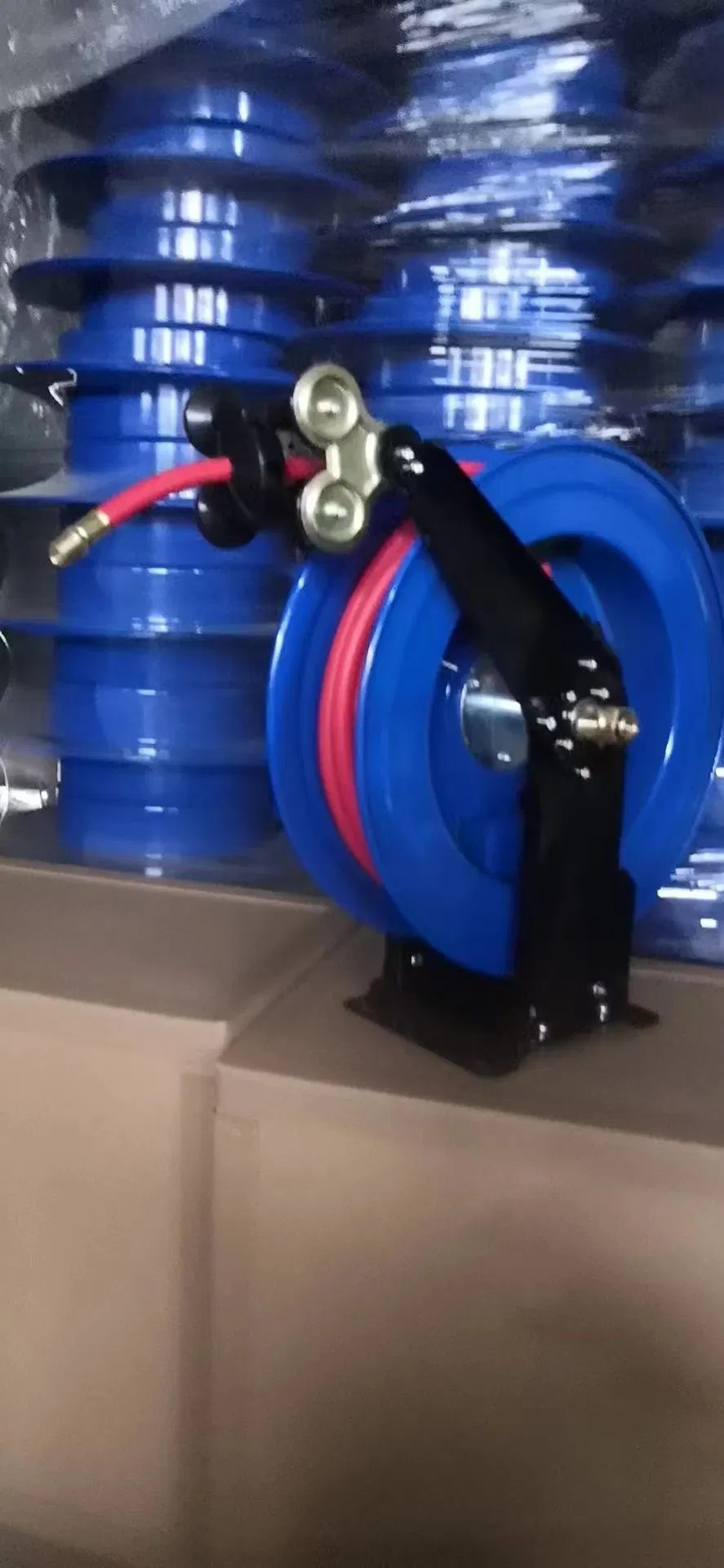 Portable Carbon Steel Metal Reel/High Pressure Air Retractable Garden Hose Reel