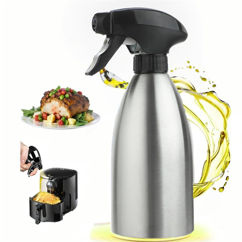 500ml Sauce Vinegar Sprayer Dispenser Stainless Steel Olive Oil Sprayer Bottle