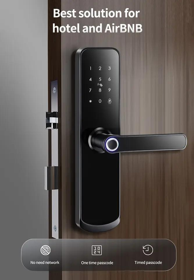 Factory Customized Electronic Waterproof Fingerprint Bluetooth Digital Keypad APP Smart Door Lock