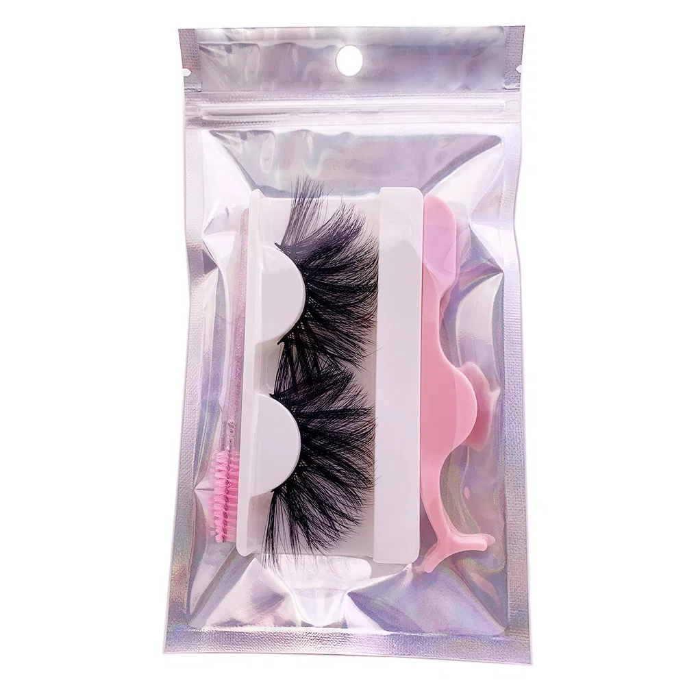 Wholesale Faux Mink Lashes with Eyelash Brush and Tweezers