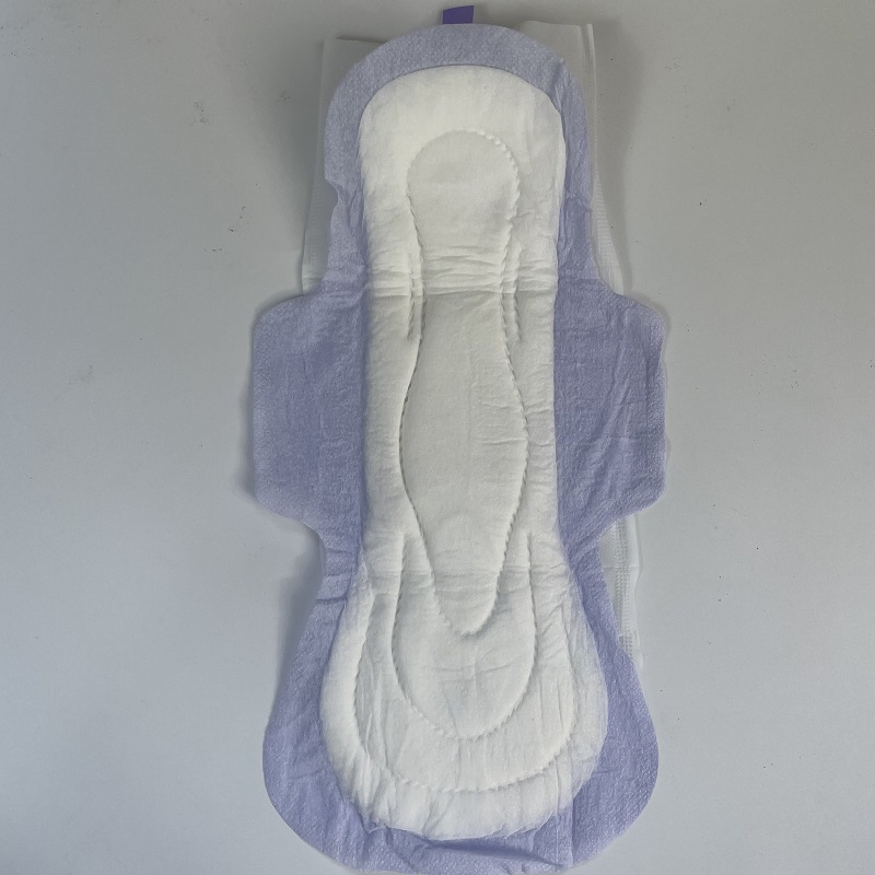 China Factory Wholesale Hot Sale Leak-Proof Night Use Extra Width 310mm Fan Shape Ladies Disposable Menstrual Sanitary Napkins / Sanitary Pads for Heavy Flow
