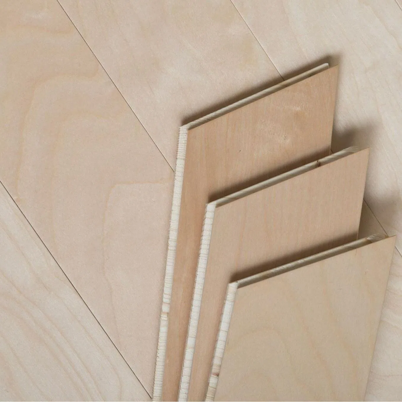 Инженерная паркетная доска Шеврон Береза 15мм