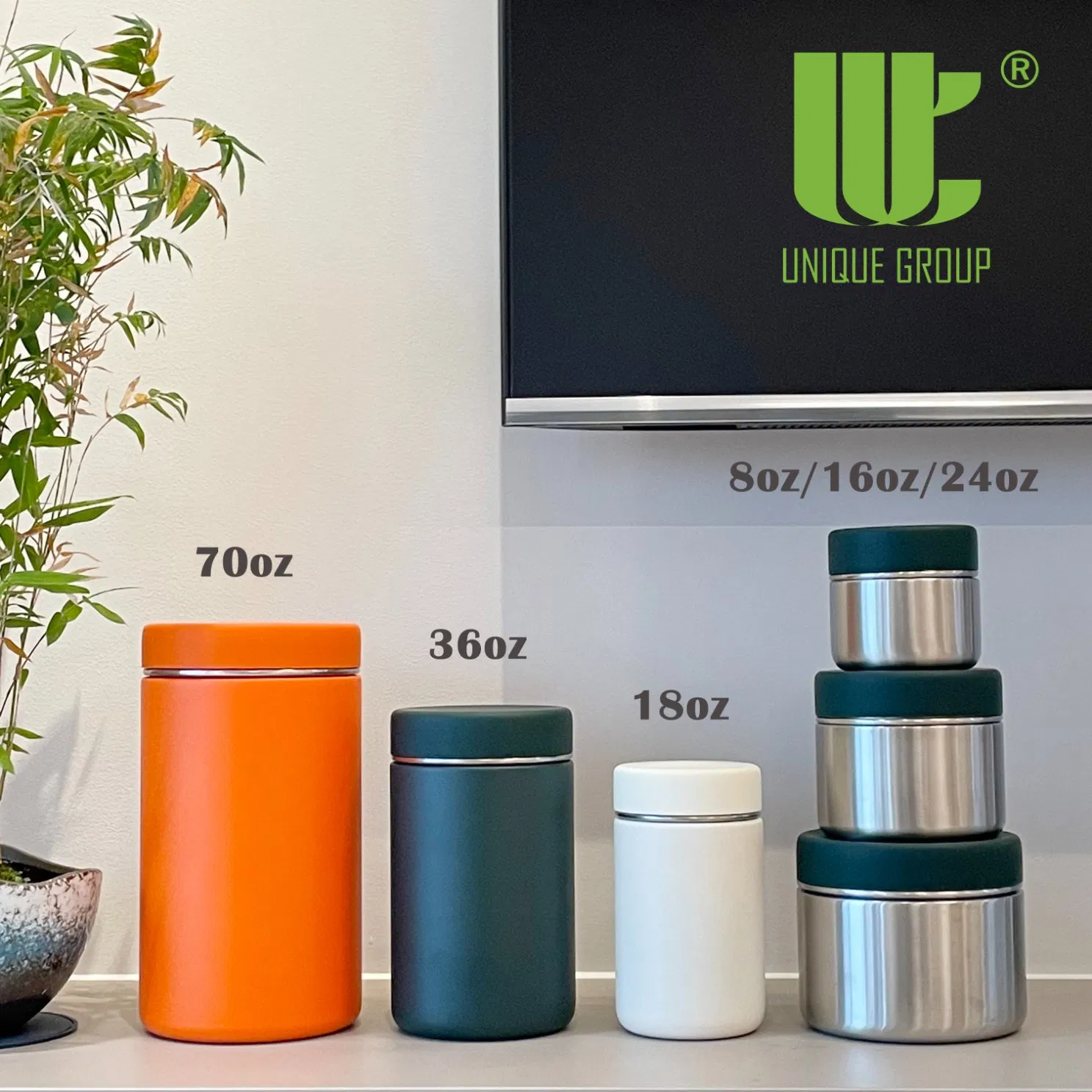 Герметичная банка для порошка из нержавеющей стали