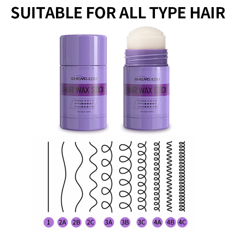 OEM/ODM Long Lasting Styling Wax Edge Control Natural Ingredients Custom Scent Strong Hold Private Label Hair Wax Stick