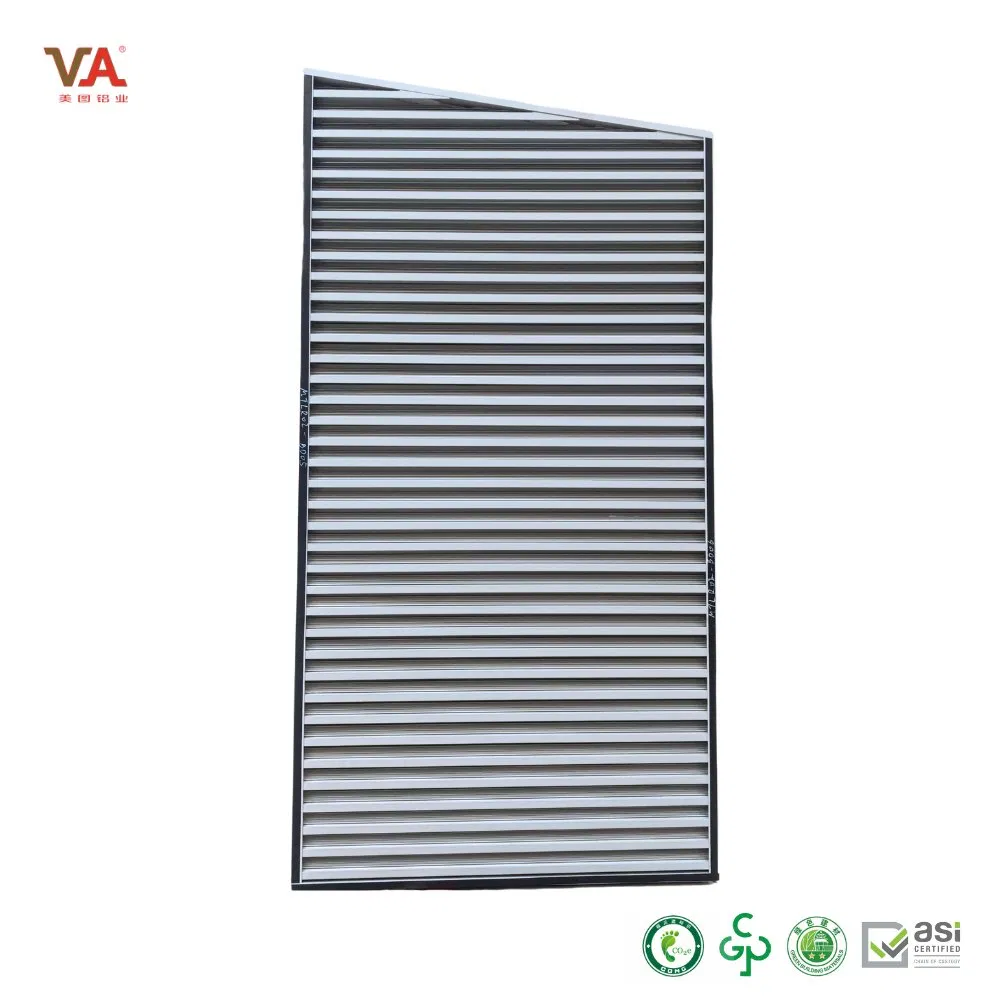 Durable Customized Aluminum Profiles for Powder Coating Louver System for Efficient Ventilation