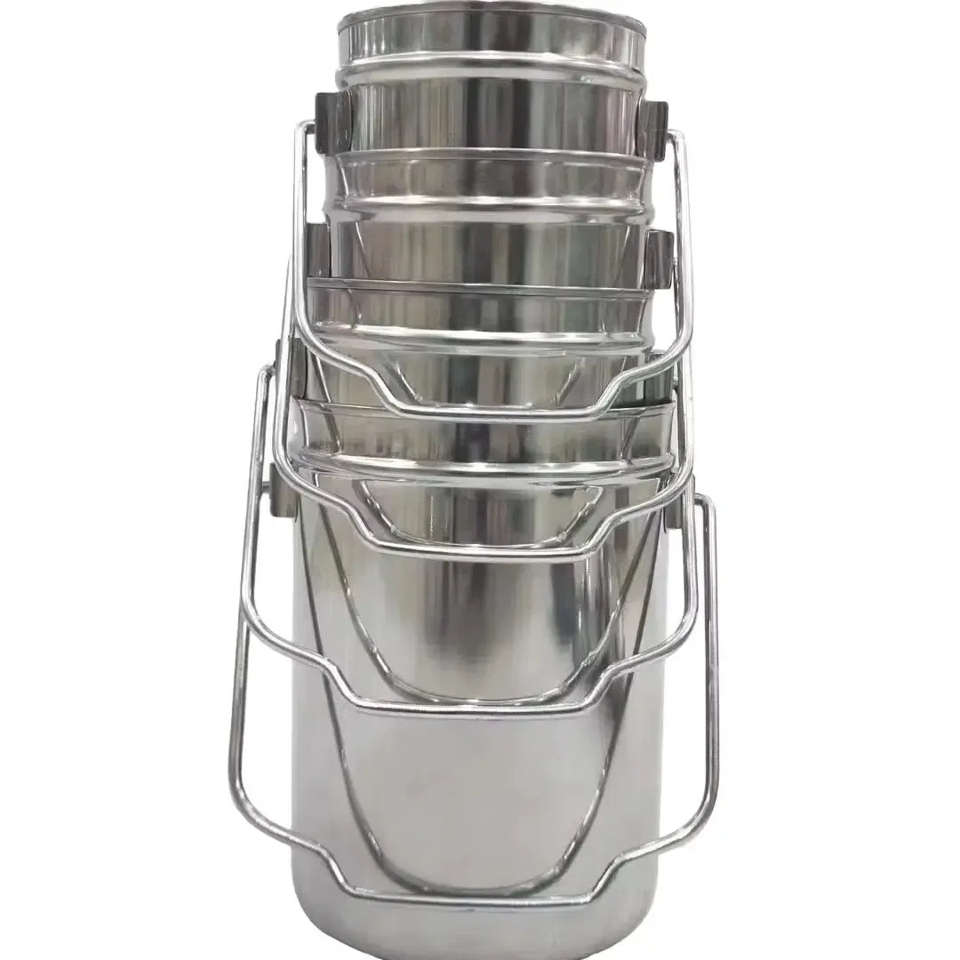 Round Barrel Stainless Steel 201 or Ss 304 316 Material Food Grade Milk Bucket