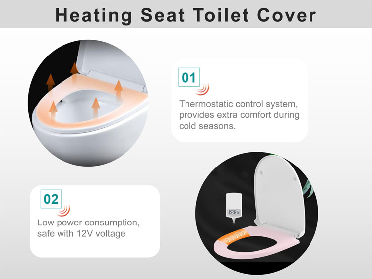 Direct Factory High Quality Modern Remote Control Warm Heating Toilet Seat Cover