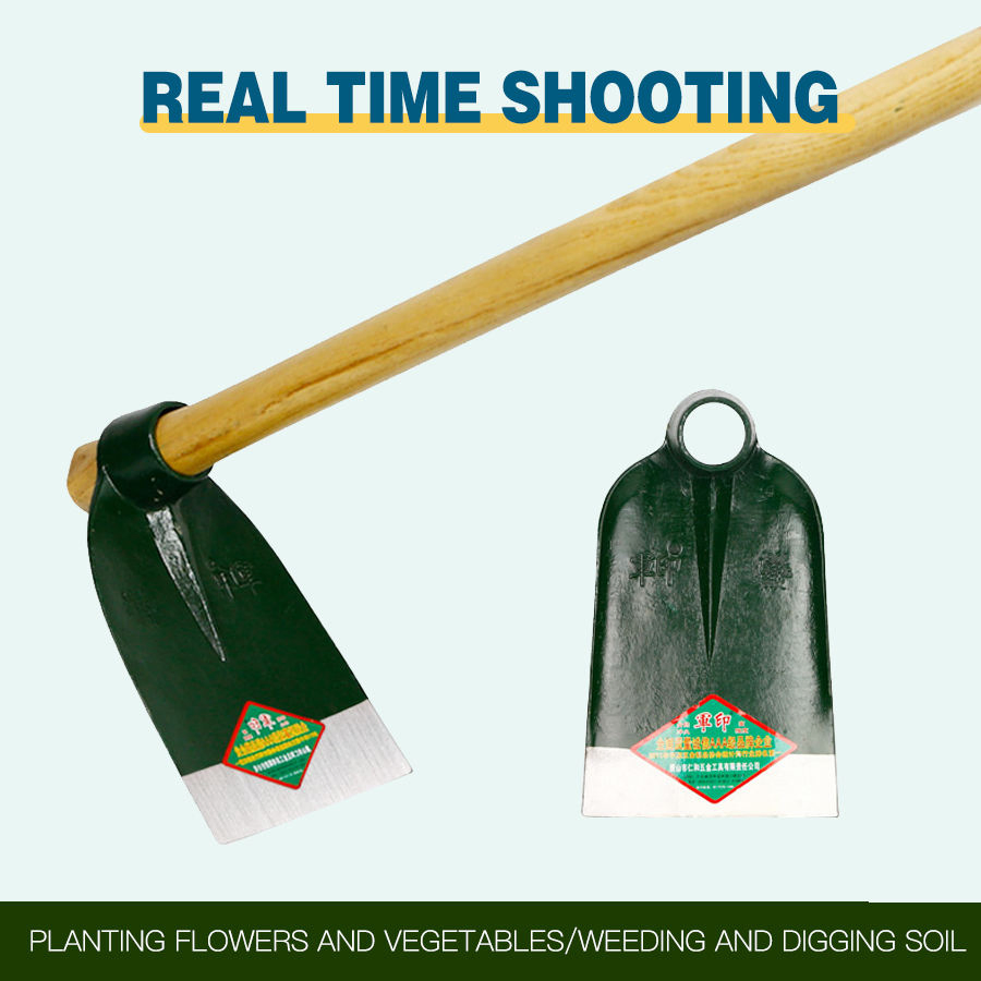 Factory Outlet Metal Farming Survival Digging Tools Industry Agriculture Garden Hoe