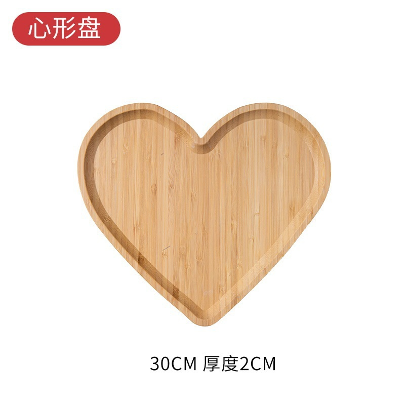 Eco Friendly Custom Shape Bamboo Divided Plate for Home