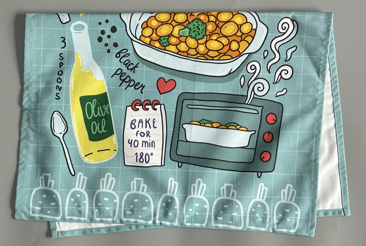 Custom Digital Printed Napkins Tea Towels