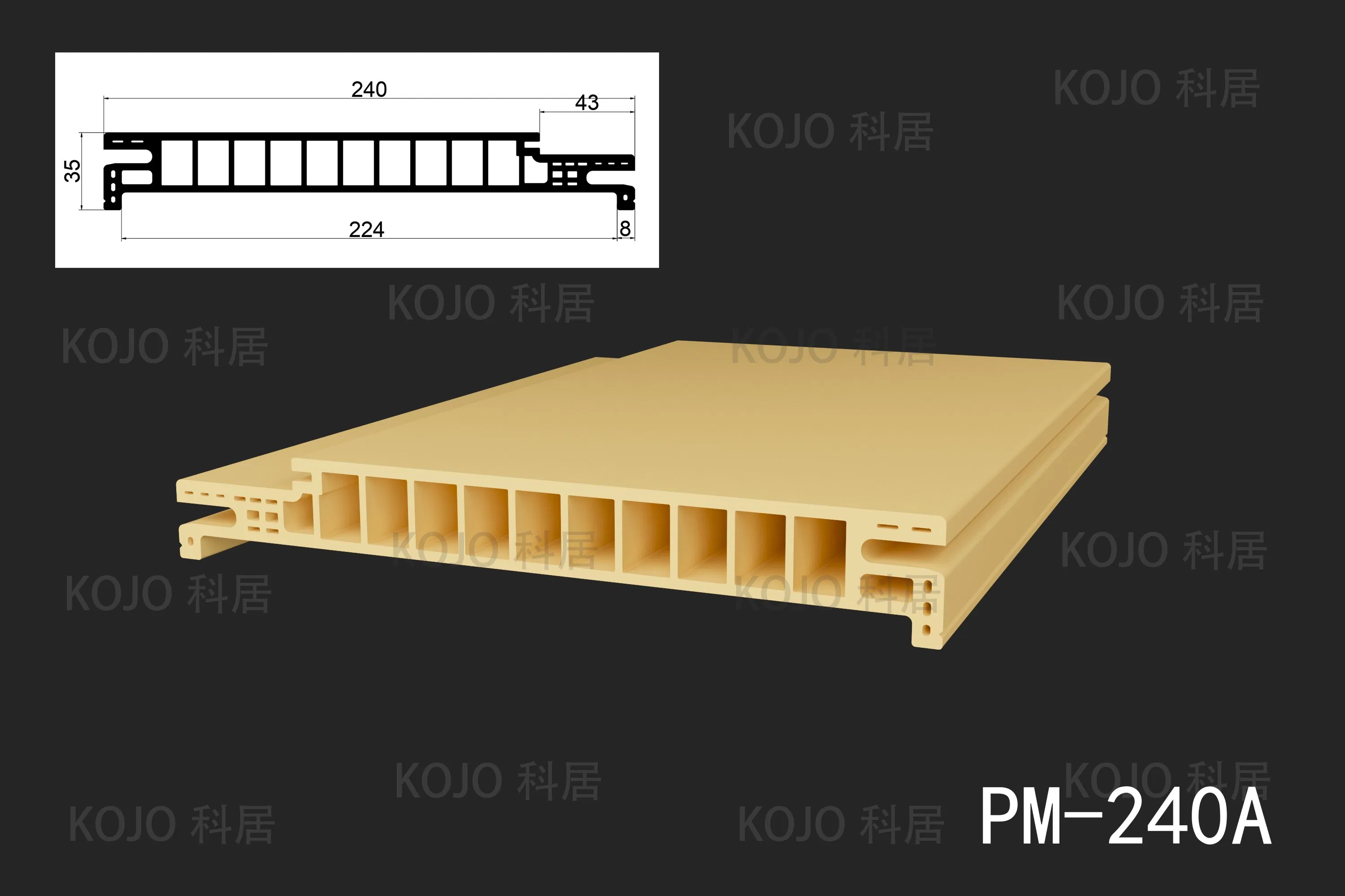 Hot Seller Flame-Retardant WPC Interior Door Frame with Water Resistance