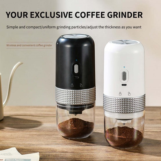 New Design Mini Portable Electric Coffee Maker with Bean Grinder & Capsules