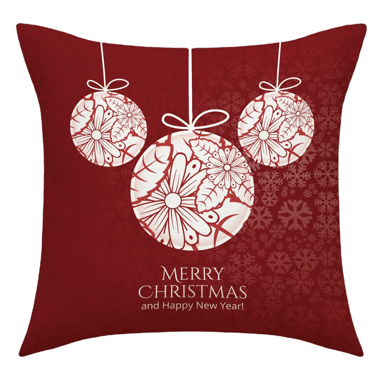 New Design Throw Pillow Covers Christmas Decoration Cotton Linen Cushion Cover