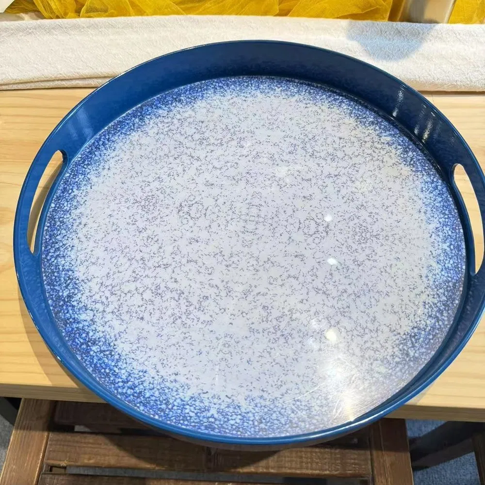 Large Size Round Shape PP Material Disposable Plastic Concierge-Level Charger Plate