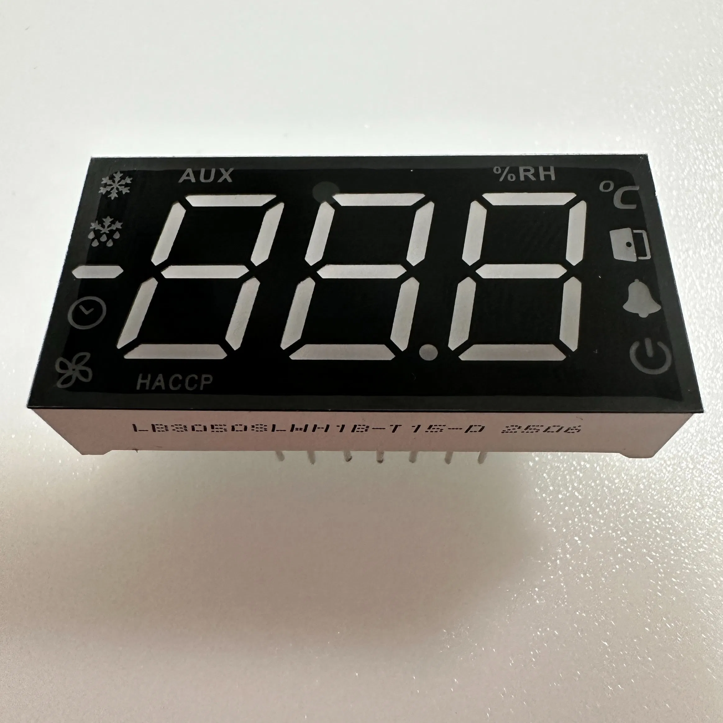 Customized 3 Digit 7 Segment LED Display White for Refrigerator