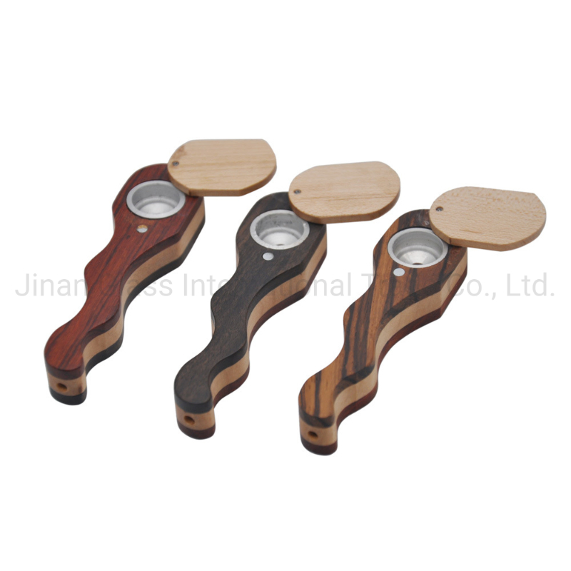 2021 New Wooden Pipe Handmade Wood Curved Single Hole Cigarette Holder