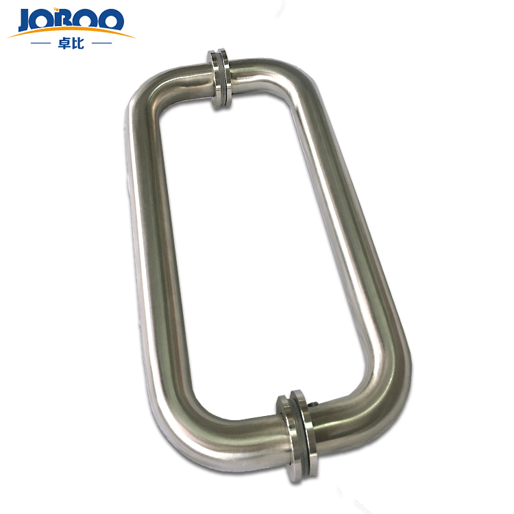 Wholesale Stainless Steel Toilet Glass Door Cubicle Hardware Round Tube Sanitary Ware Accessories Brass Pull Fittings Slidng Shower Enclosure Room Handle