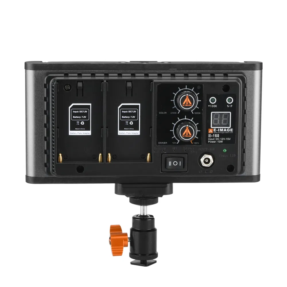 E-Image E-160 Dimmable Ultra High Power Panel Portable Camera Video LED Light