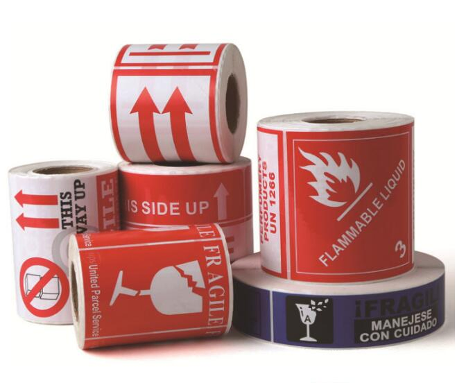 Fragile Sticker Printing Label Printer Adhesive Paper Packaging Printed Label