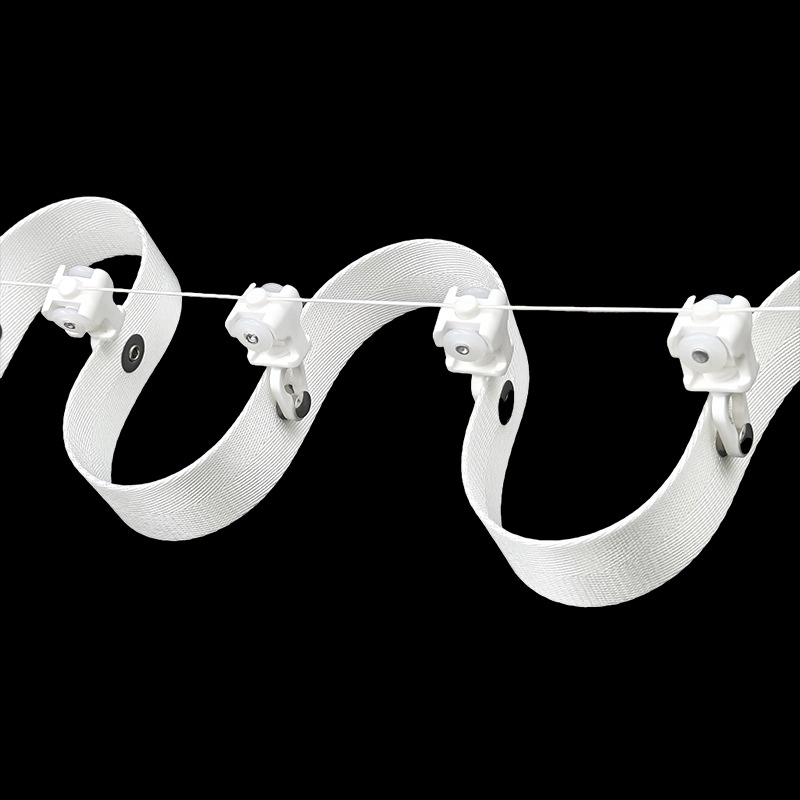 Premium Quality Smart Home 60mm 70mm 80mm Snake Shaped Curtainfixed Distance Pulley