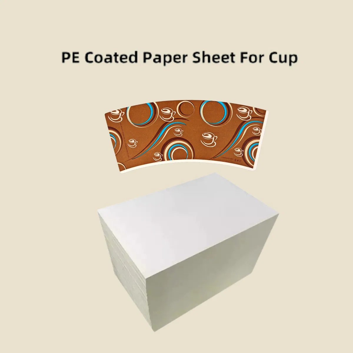 Sheets Cup Paper Raw Materials Disposable Paper Cup Blank White