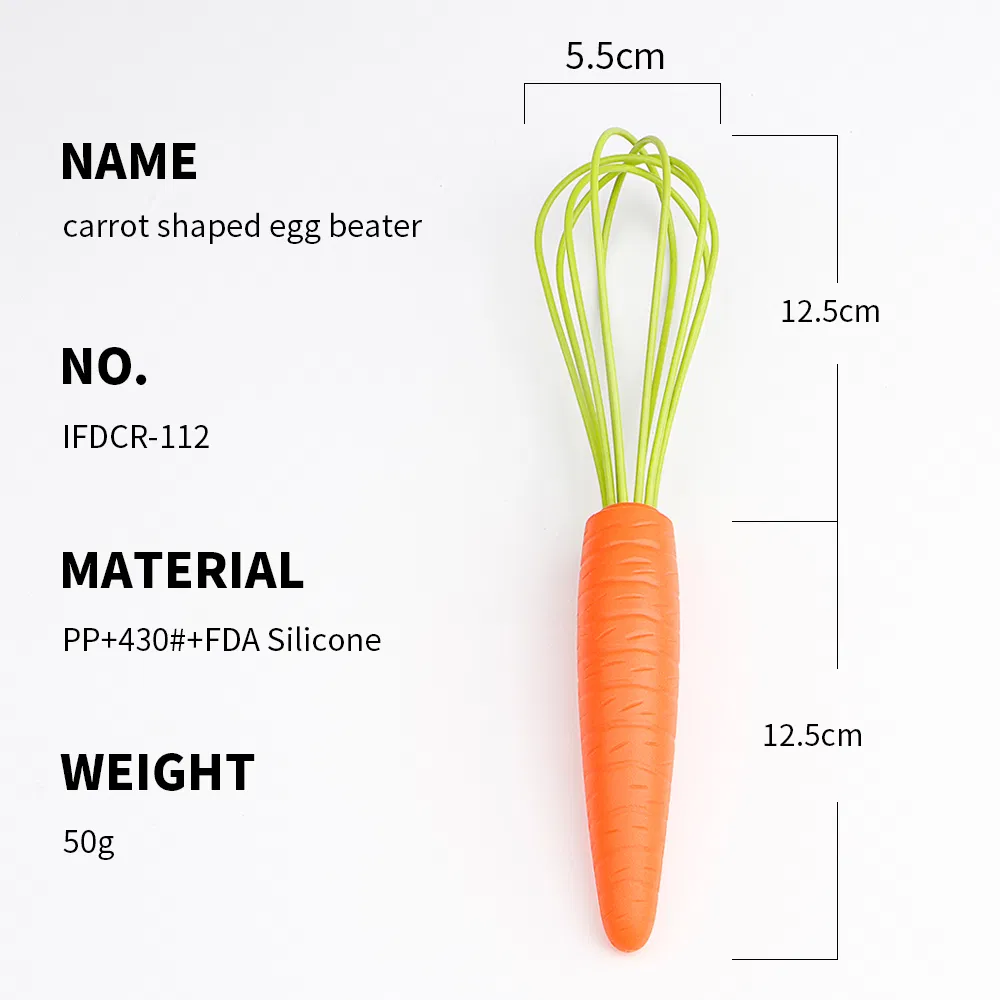 High Quality Food Grade Silicone Whisk Non Stick Mixer Egg Beater Kitchenware