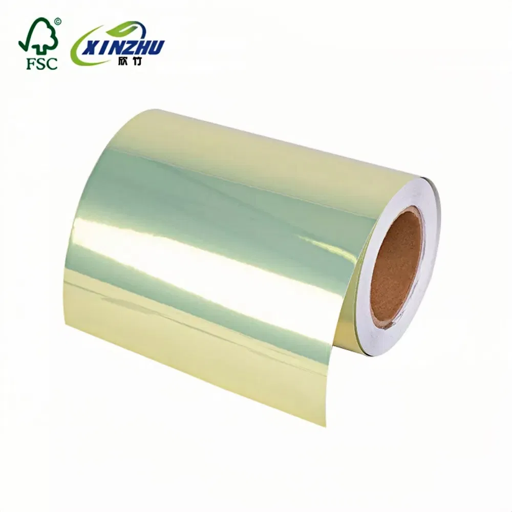 80mic Printable Waterproof Glossy Gold Pet Self Adhesive Labels for Inkjet Printing