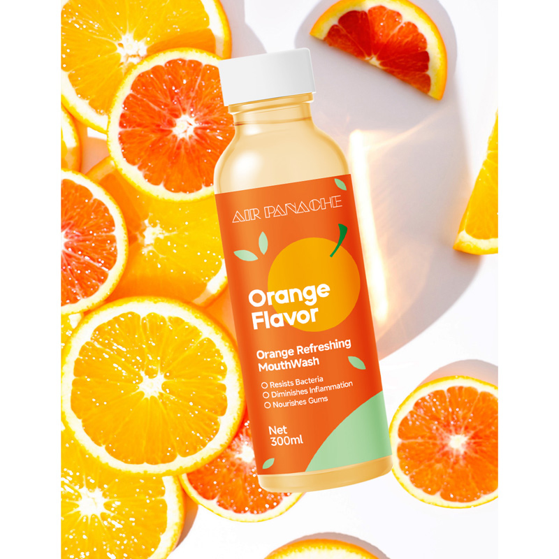 300ml Orange Mouthwash Clean Teeth Remove The Odor Fresh Breath Oral Care Mouth Wash Alcohol Free Mouthwash