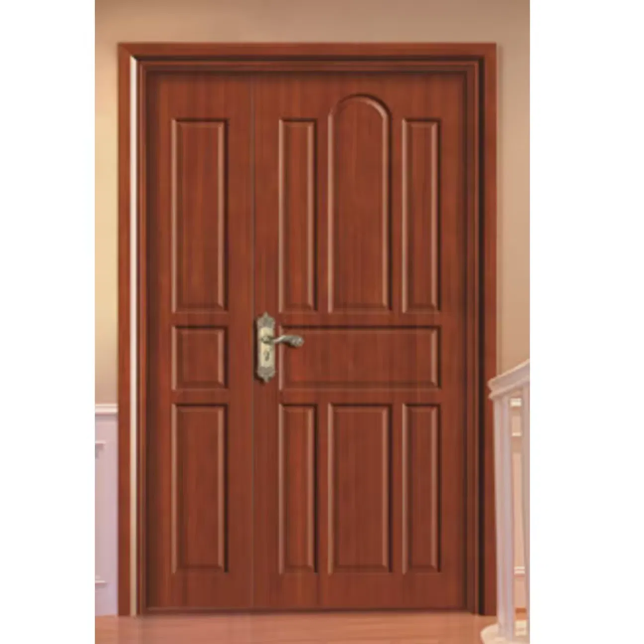 Premium Durable PVC WPC UPVC Door with Secure Lock Accessories