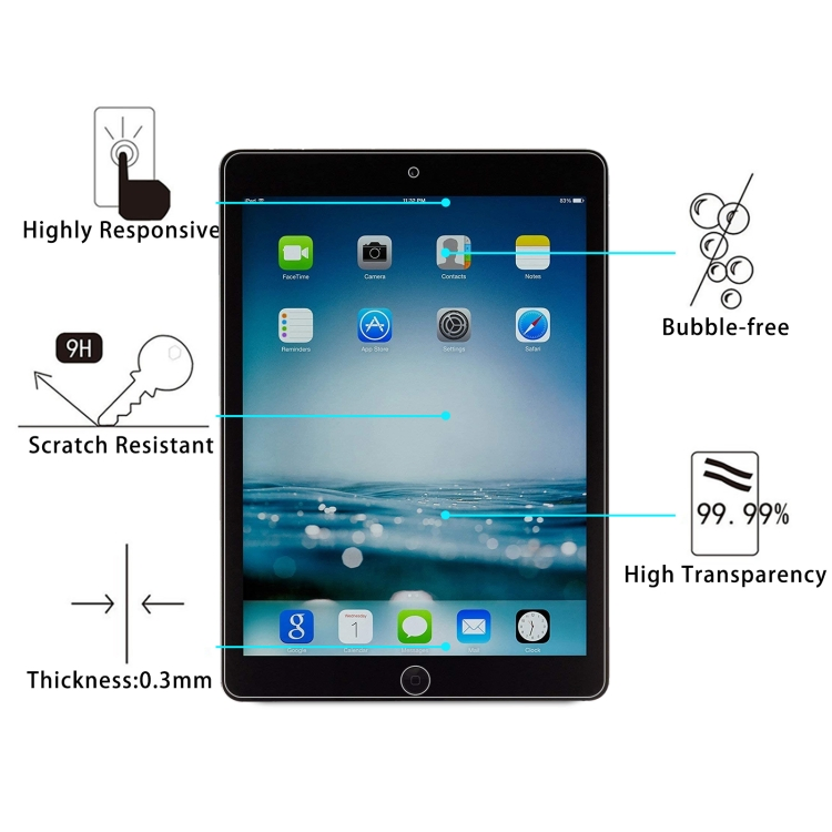 Защитное стекло 9H для iPad Pro/Air 11 дюймов