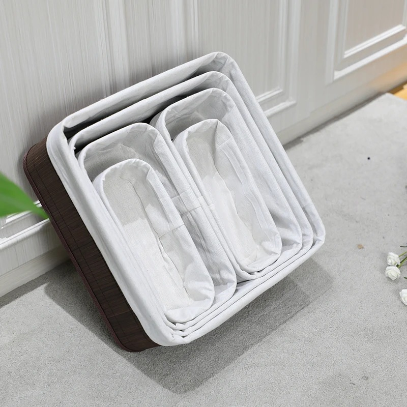 Customized Handwoven Bamboo Basket Environmentally Friendly and Biodegradable Storage Box