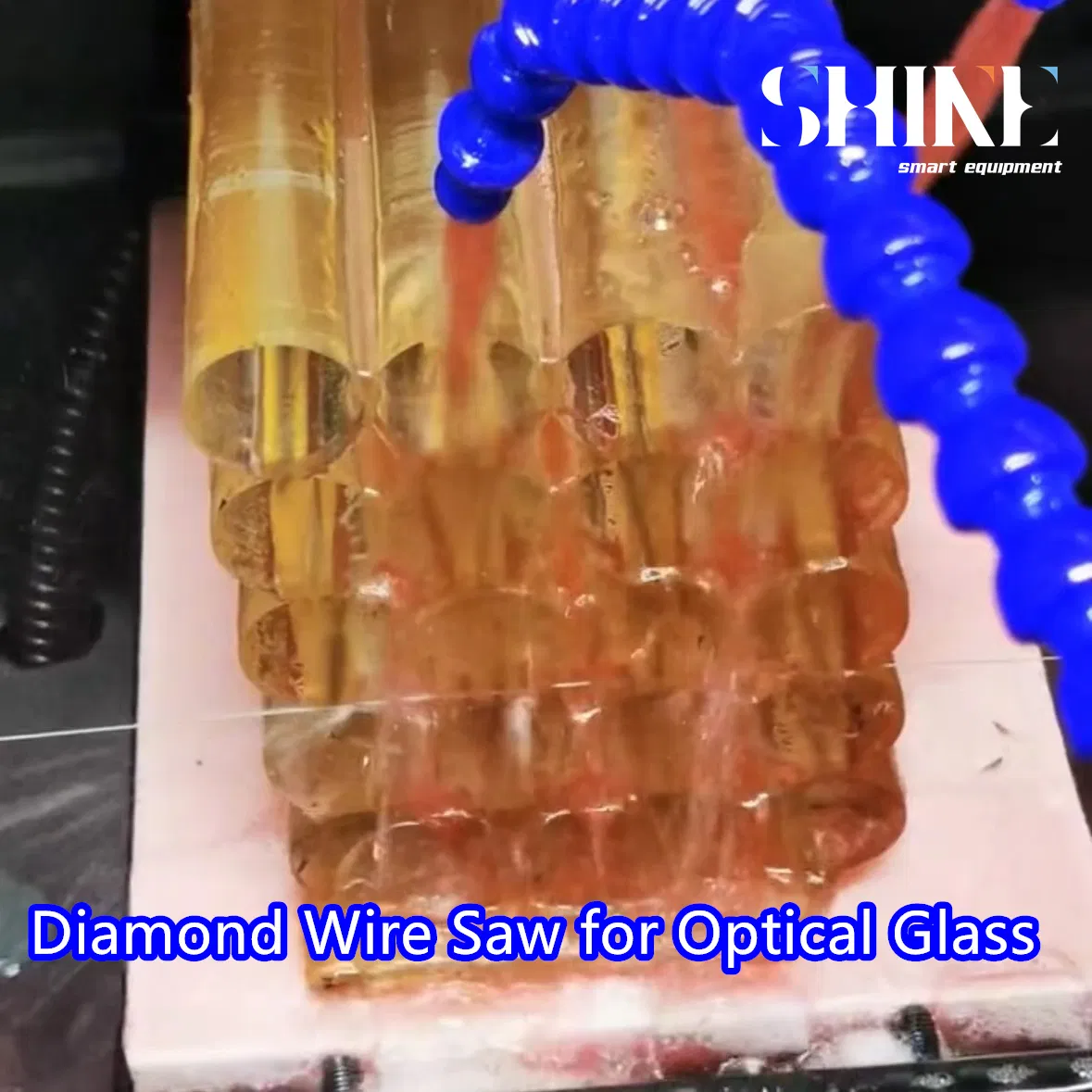 Precision Diamond Wire Cutting Machine for Optical Glass Blocks with Low Stress Cutting