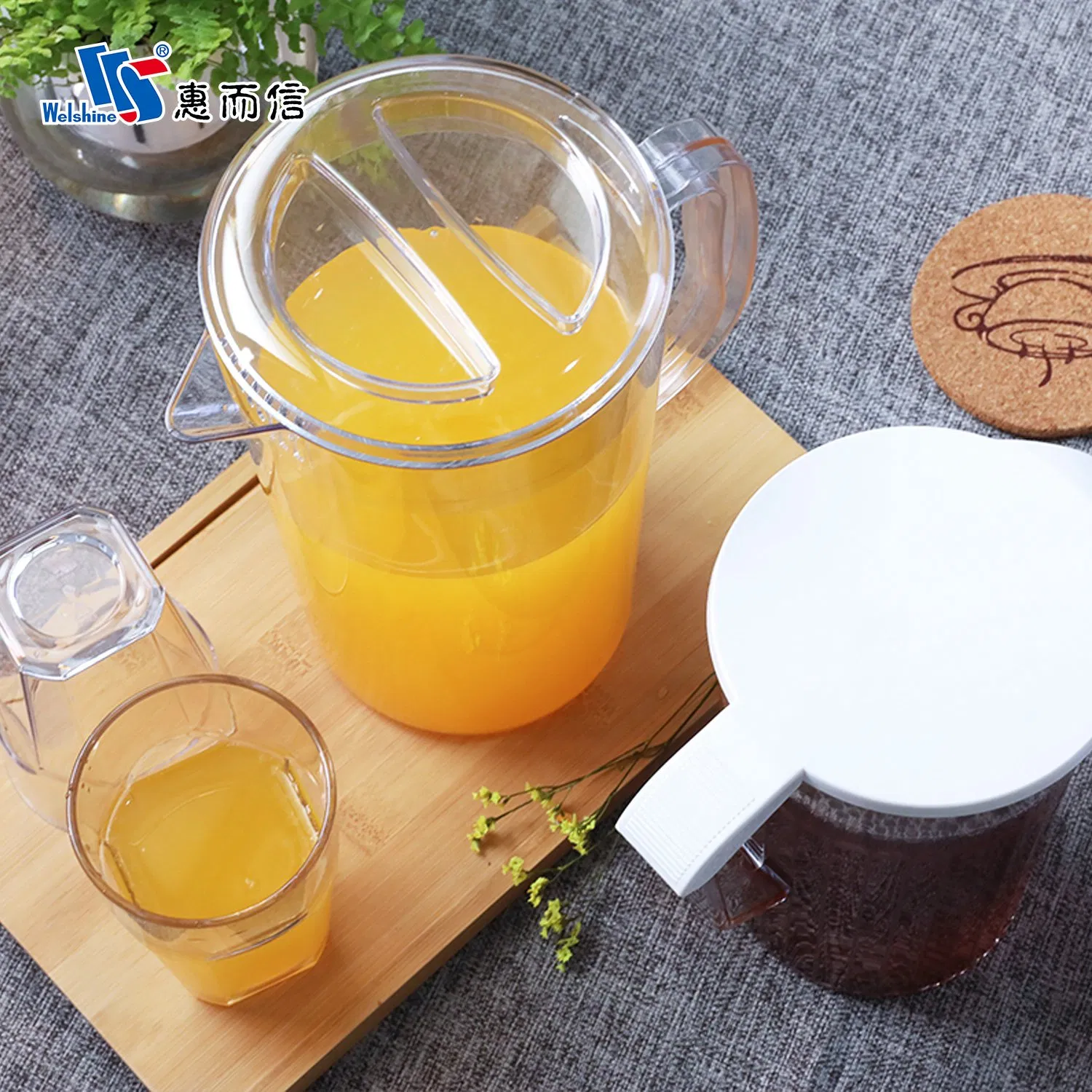 Plastic Juice Water Pitcher Large Beverage Water Pitcher