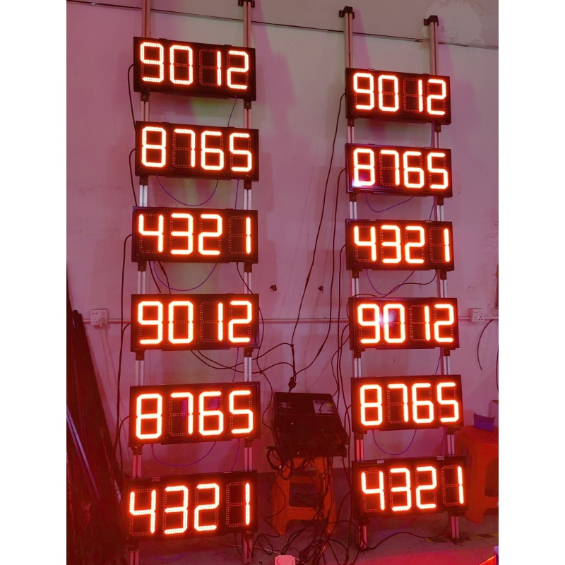 Fuel Price Sign Gasoline Station Large 7 Segment Outdoor Board LED Gas Price Display