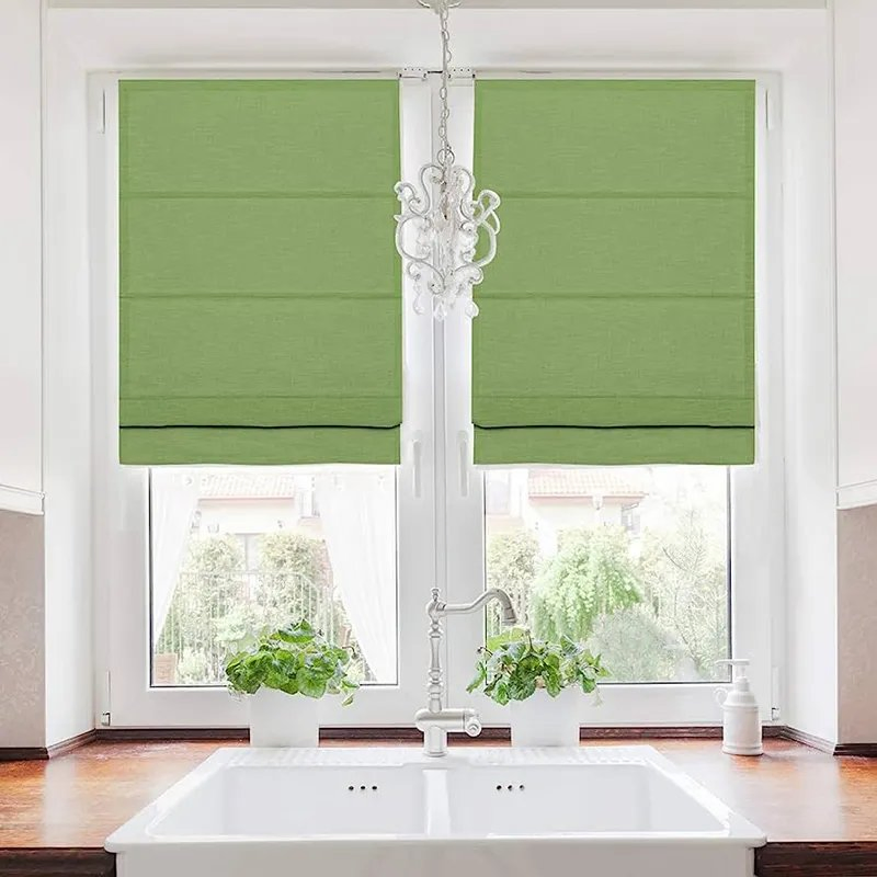 Blackout Roller Shades Roman Window Blinds Window Sunscreen Manual Roman Blinds