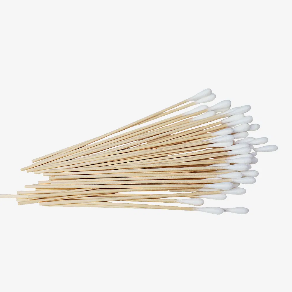 Cheap Price Single Use Consumable Laboratory Hospital Medical Wooden Plastic Cotton Applicator Cotton Swabs